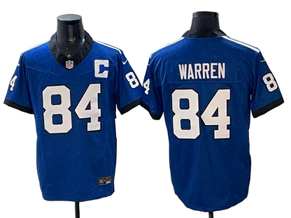 Custom Alternate Indiana Nights Jonathan Taylor Colts Royal Limited Football Jersey -All Stitched