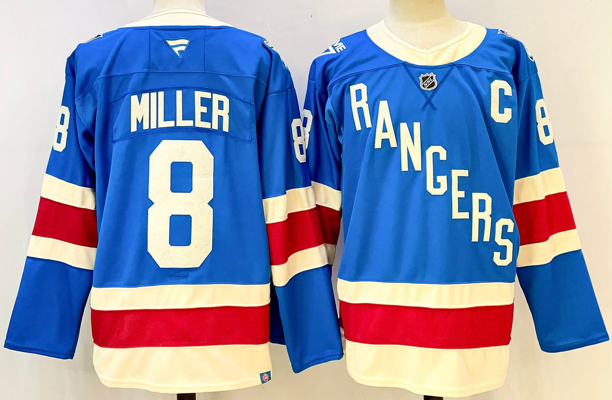 Custom Mika Zibanejad Centennial Premium Blue Hockey Jersey -All Stitched