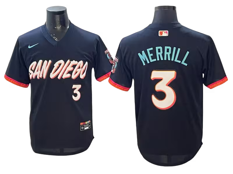 Custom Padre Obsidian 2026 City Connect Stadium Jersey - All Stitched