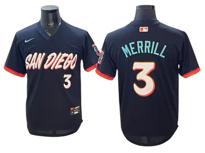 Custom Padre Obsidian 2026 City Connect Stadium Jersey - All Stitched