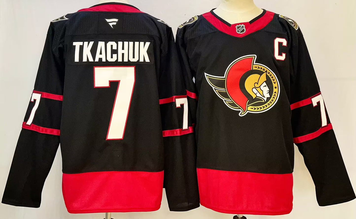 Custom 2026 Home Black Alternate Red Premium All Stitched Hockey Jersey