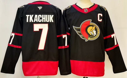 Custom 2026 Home Black Alternate Red Premium All Stitched Hockey Jersey