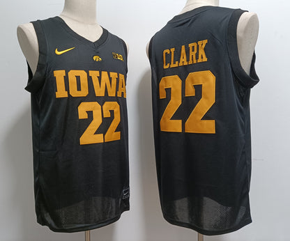 Custom Caitlin Clark #22 Iowa Hawkeyes Gold Red White Navy Black Rebel Edition Victory Basketball Jersey -All Stitched