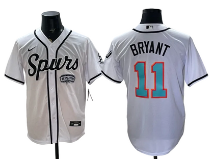 2026 Victor Wembanyama San Antonio Spurs Baseball Jersey -All Stitched