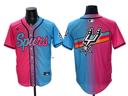 2026 Victor Wembanyama San Antonio Spurs Baseball Jersey -All Stitched