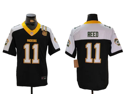 Green Bay Packers Jayden Reed Black Thanksgiving Limited Jersey -All Stitched