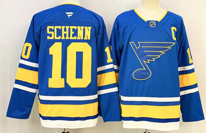 Custom Jordan Binnington Blues Home Blue Hockey Jersey -All Stitched