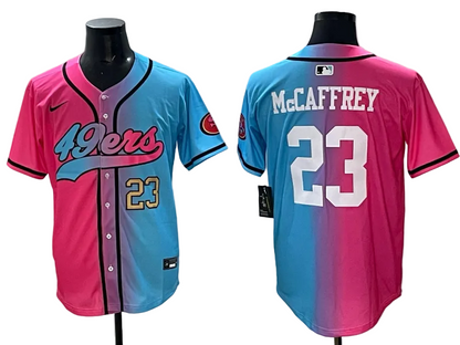 Custom San Francisco 49ers LOGO Split Limited Baseball Jersey -All Stitched