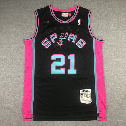 Tim Duncan San Antonio Spurs Throwback Baskeball Jersey -All Stitched