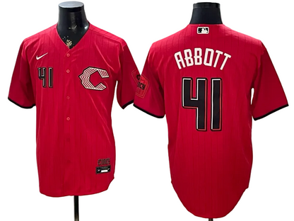 Custom Reds Red 2026 City Connect Stadium Jersey - All Stitched