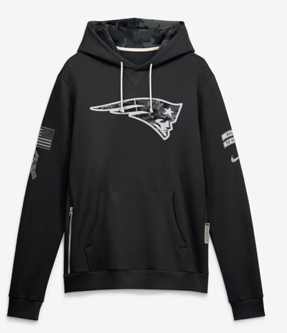 2026 Salute to Service Black Sideline Dri-FIT Pullover Hoodie