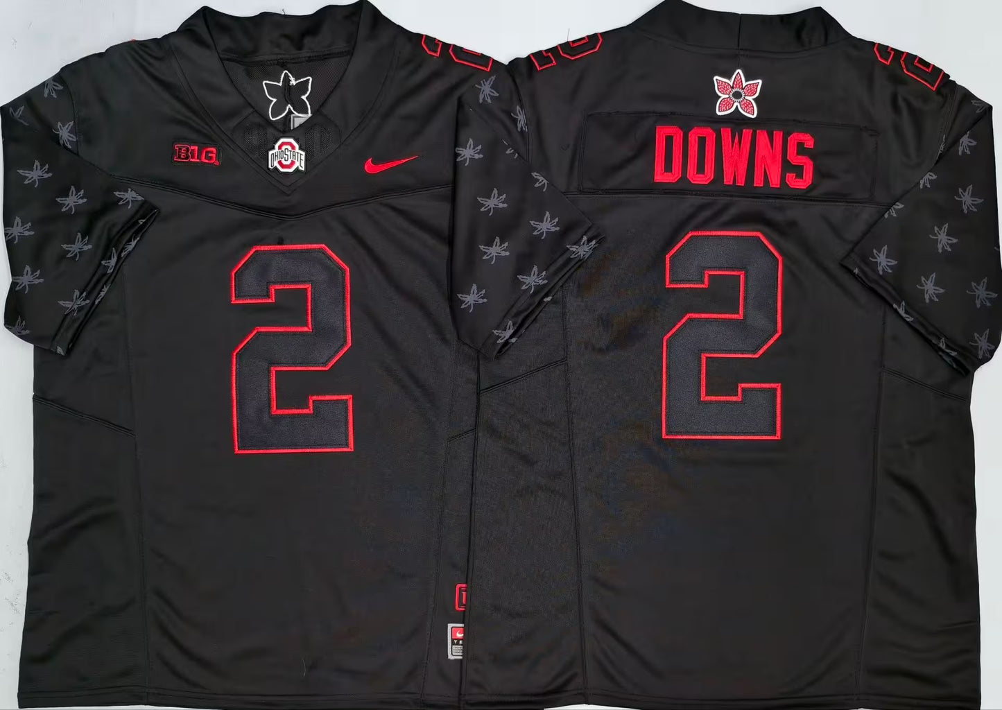 Men's Caleb Downs #2 Ohio State Buckeyes Black Vapor Jersey -All Stitched