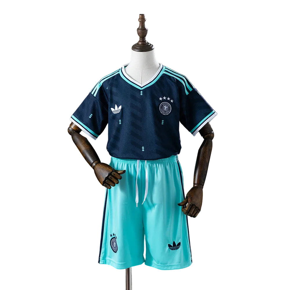 Custom Youth Germany 2026 Away Navy Soccer Jersey Kit Set– Personalized Name & Number