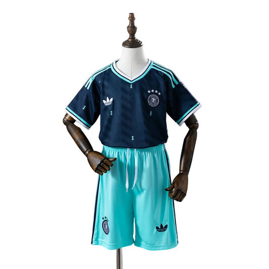 Custom Youth Germany 2026 Away Navy Soccer Jersey Kit Set– Personalized Name & Number