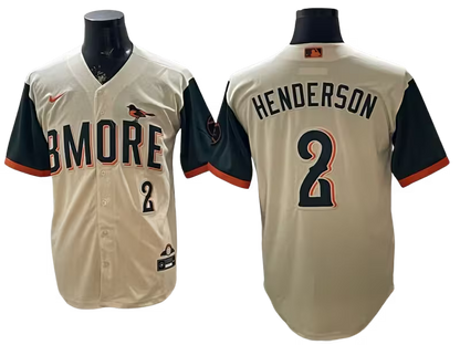 Custom Orioles Cream 2026 City Connect Stadium Jersey - All Stitched