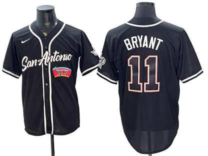 2026 Stephon Castle Dylan Harper De'Aaron Fox Victor Wembanyama San Antonio Spurs Baseball Jersey -All Stitched