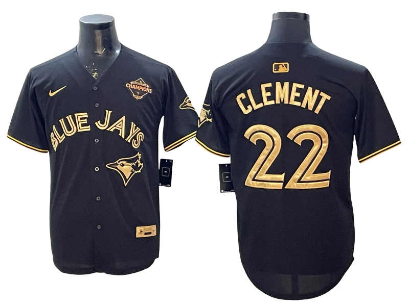 Custom 2025 American League Champions Black Gold Jersey - All Stitched