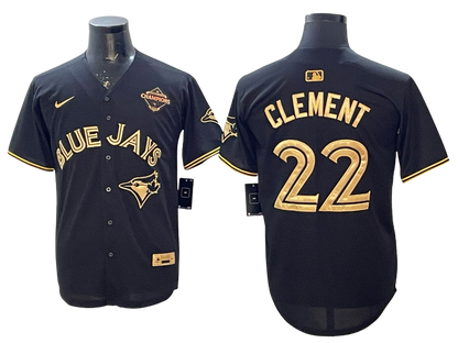 Custom 2025 American League Champions Black Gold Jersey - All Stitched