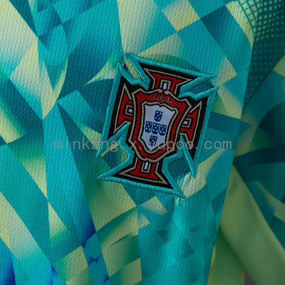 Portugal 2026 Kids Kit Goalkeeper Jersey Set - Green | Custom Name & Number