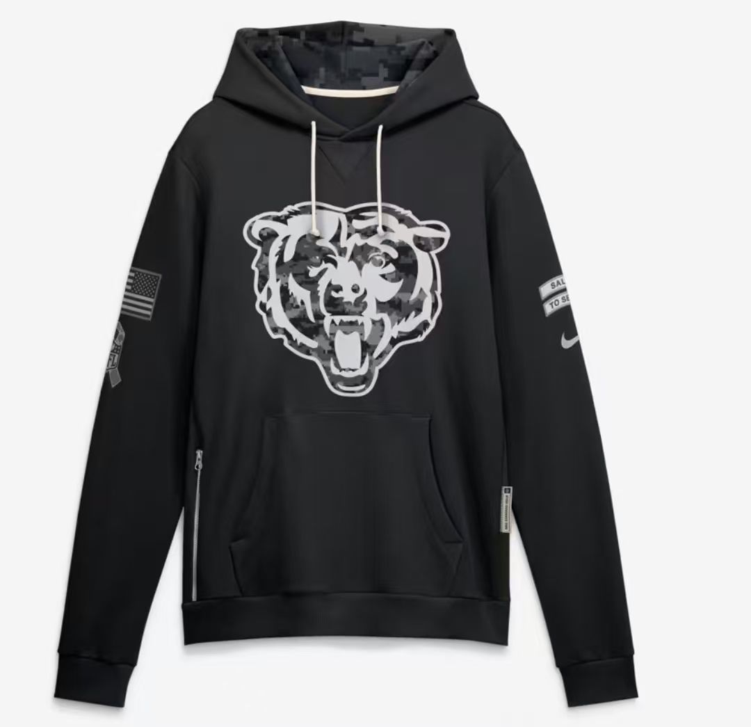 2026 Salute to Service Black Sideline Dri-FIT Pullover Hoodie