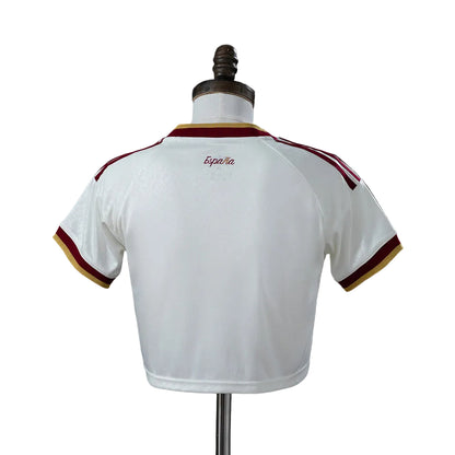 Women's Spain 2026 Home White Cropped Soccer Jersey