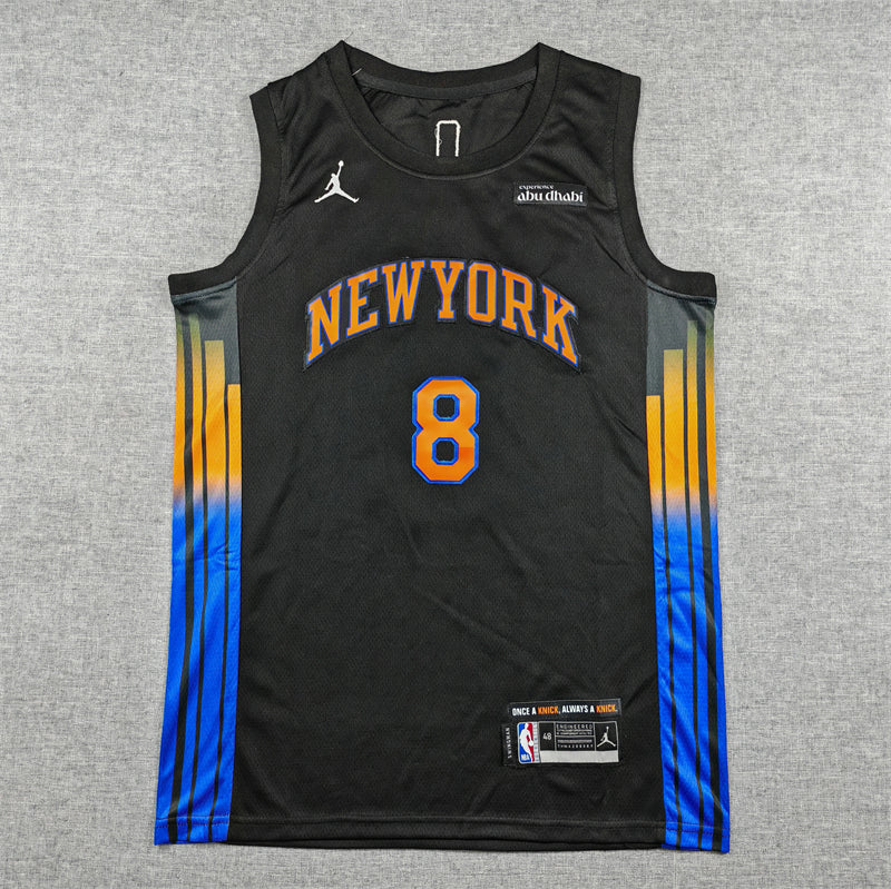 2025/26 City Edition OG Anunoby Jalen Brunson Josh Hart Karl-Anthony Towns Cream Baskeball Jersey -All Stitched