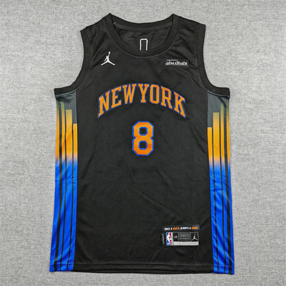 2025/26 City Edition OG Anunoby Jalen Brunson Josh Hart Karl-Anthony Towns Cream Baskeball Jersey -All Stitched