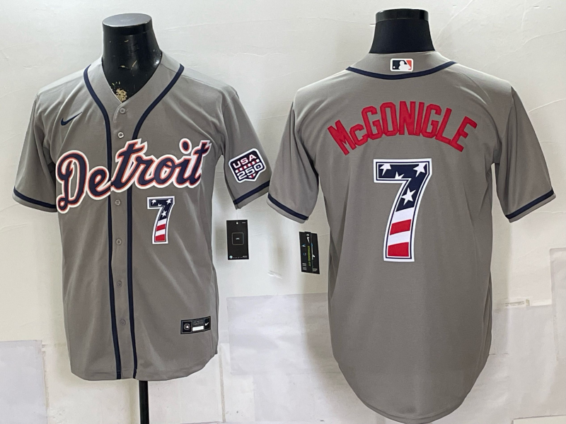 Custom Gray Black Orange USA 250 Fourth of July Baseball Jersey -All Stitched