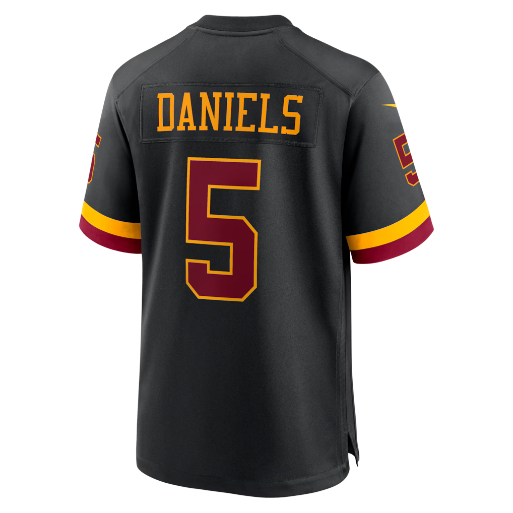 Custom 2026 Jayden Daniels Hail Raiser Terry McLaurin White Black Burgundy White Limited Football Jersey -All Stitched