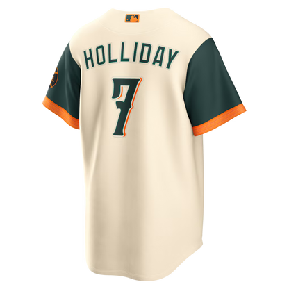 Custom Natural 2026 City Connect Stadium Jersey - All Stitched
