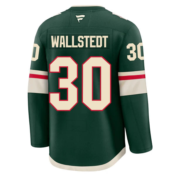 Custom 2026 Wild Home Green Premium All Stitched Hockey Jersey