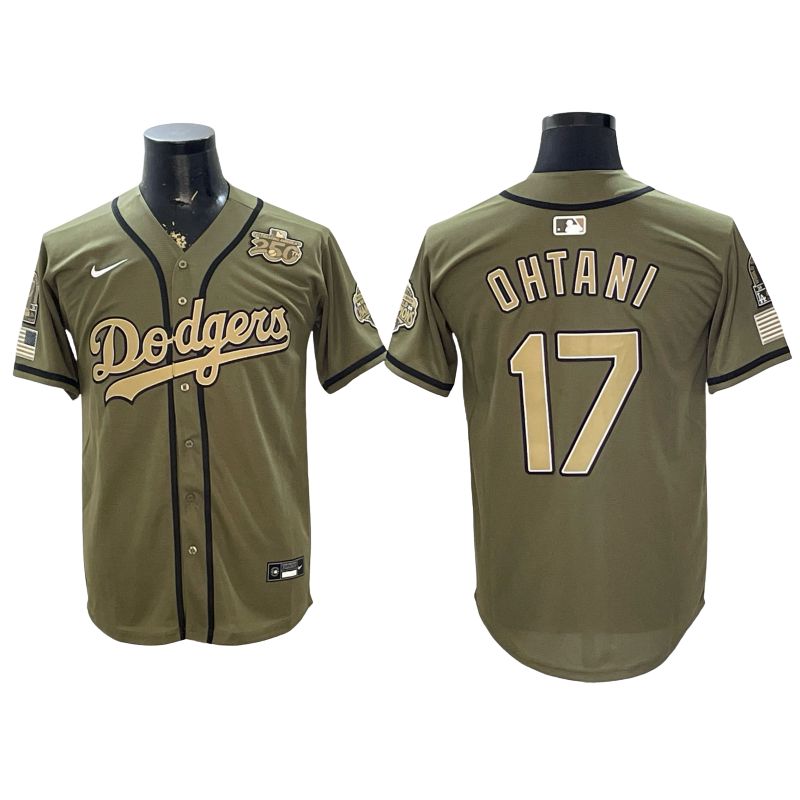 Olive 2026 Armed Forces Day Baseball Jersey -All Stitched
