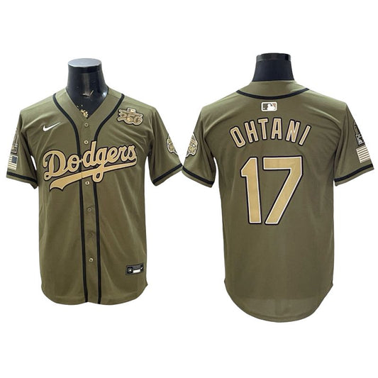 Olive 2026 Armed Forces Day Baseball Jersey -All Stitched