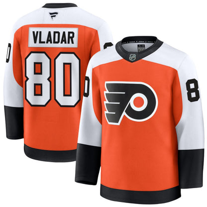 Custom 2026 Flyer Home Orange Premium All Stitched Hockey Jersey