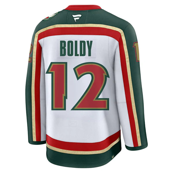 Custom 2026 Wild White 25th Anniversary Premium All Stitched Hockey Jersey