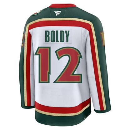 Custom 2026 Wild White 25th Anniversary Premium All Stitched Hockey Jersey