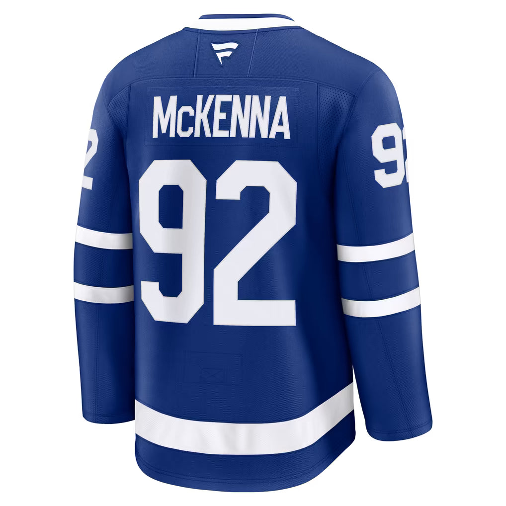 Custom Gavin McKenna Maple Leafs Home Blue White Alternate Black Hockey Jersey -All Stitched