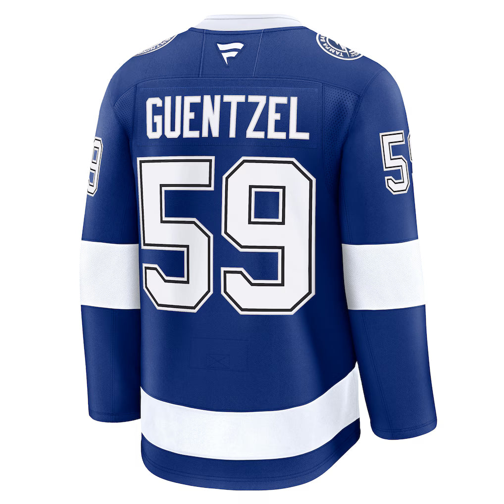Custom 2026 Lightning Home Blue Premium All Stitched Hockey Jersey