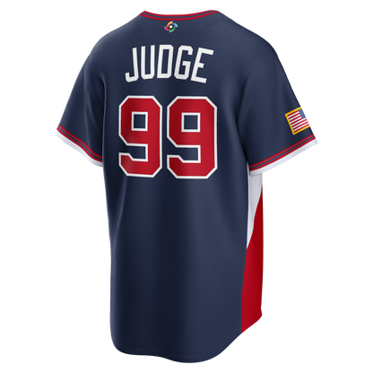 Custom USA All Stitched Jersey Navy 2026 World Baseball Classic