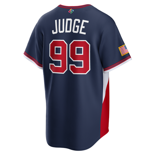 Custom USA All Stitched Jersey Navy 2026 World Baseball Classic