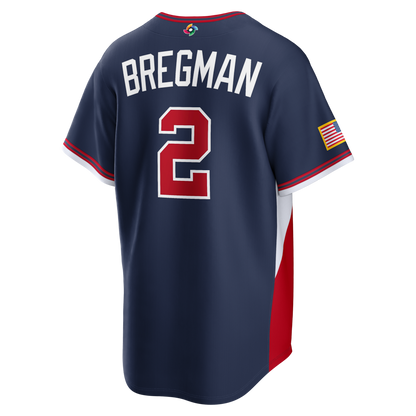 Custom USA All Stitched Jersey Navy 2026 World Baseball Classic