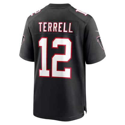 Custom Avieon Terrell Black White Red Limited Football Jersey -All Stitched