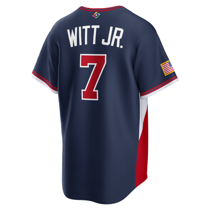Custom USA All Stitched Jersey Navy 2026 World Baseball Classic