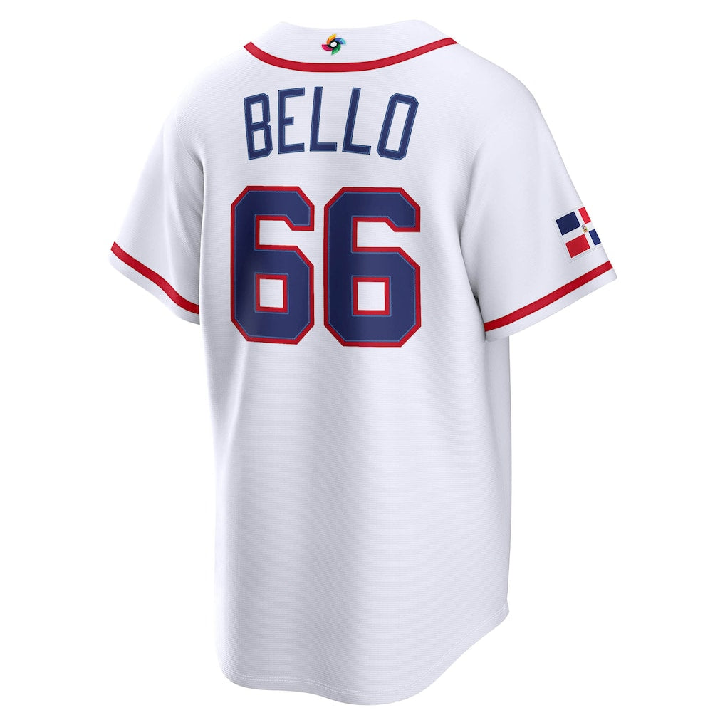 Custom Dominican Republic All Stitched Jersey White 2026 World Baseball Classic