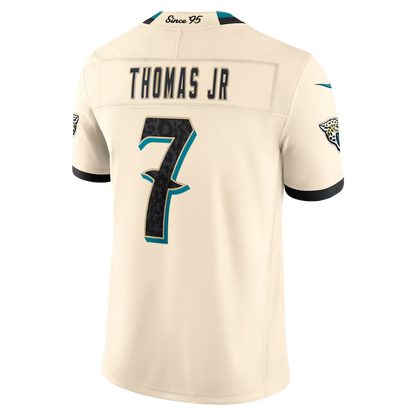 Custom Travis Hunter Natural Jaguars 2026 Rivalries Collection Limited Jersey -All Stitched