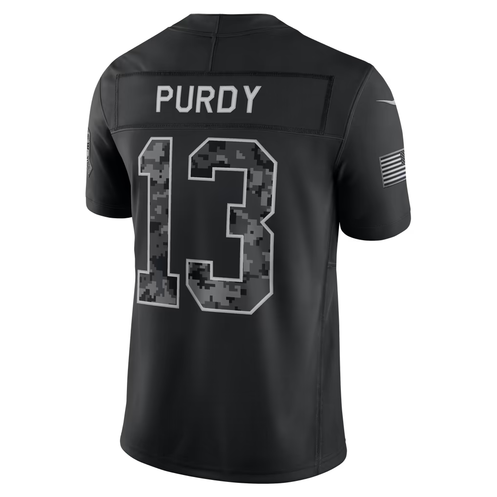 Custom Fred Warner 49ers 2026 Salute to Service Black Limited Football Jersey -All Stitched
