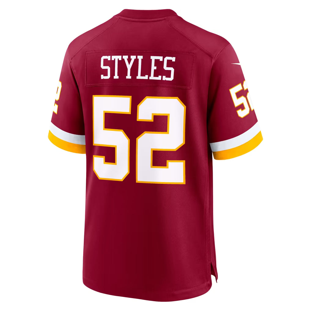 Custom Commanders Burgundy White Black Limited Football Jersey -All Stitched