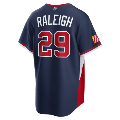 Custom USA All Stitched Jersey Navy 2026 World Baseball Classic