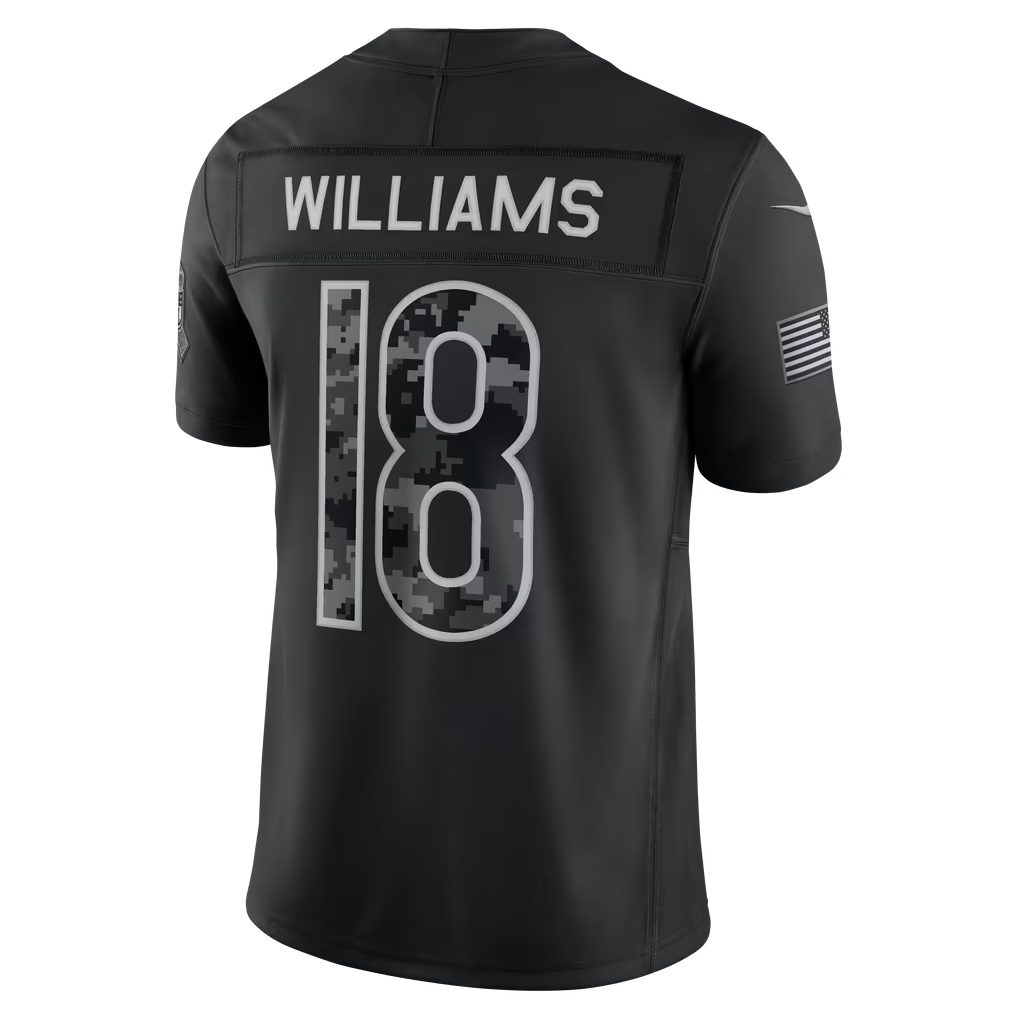 Custom Bears 2026 Salute to Service Black Limited Football Jersey -All Stitched