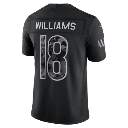 Custom Bears 2026 Salute to Service Black Limited Football Jersey -All Stitched
